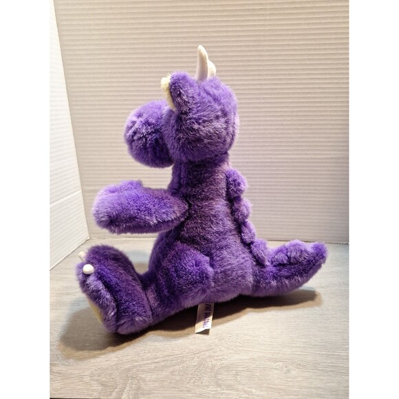 Vintage Commonwealth Fat Dragons Purple 1991 Plush Stuffed Animal Toy - Picture 3 of 8